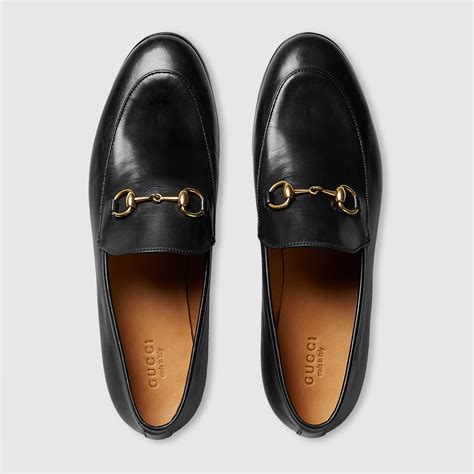 gucci all black loafers|gucci jordaan leather loafer women's.